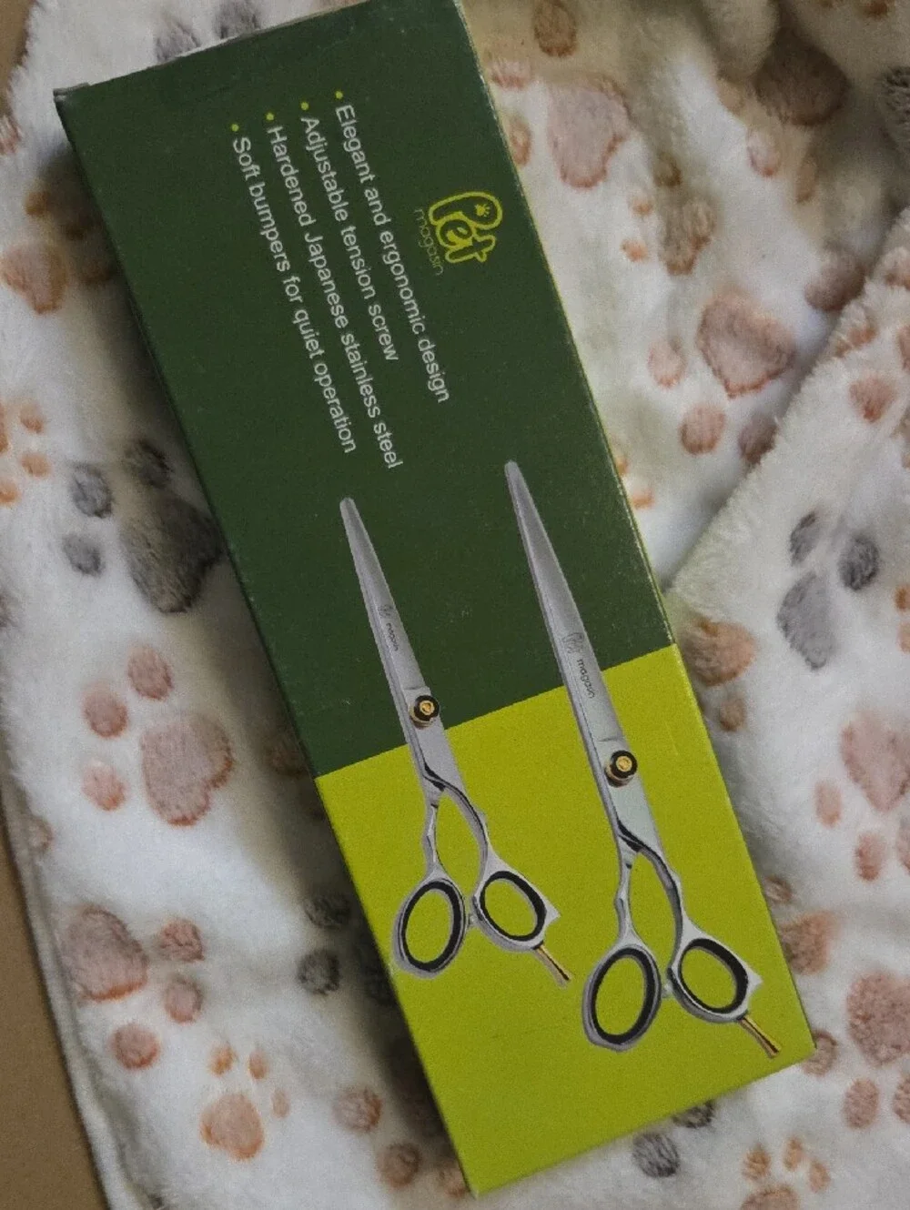 Grooming 2 PC Scissor Set Tool Kit - Green